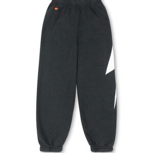 KIDS BOLT PRINT SWEATPANTS - CHARCOAL // WHITE